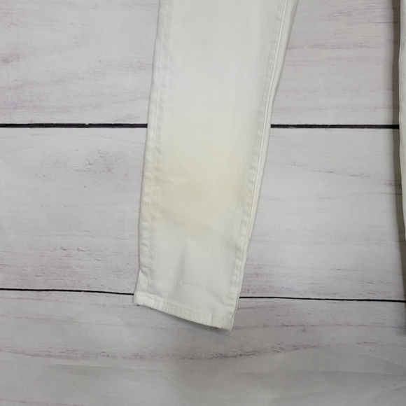 FRAME Le Skinny de Jeanne Crop White Denim Jeans Women's Size 31 Low Rise Skinny - Picture 5 of 14